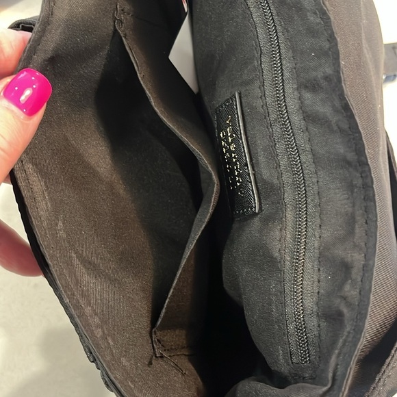 Valentino Orlandi Crossbody Bag Black Vegan Leather Nylon Wallet Zip Picket NWT - Picture 12 of 16